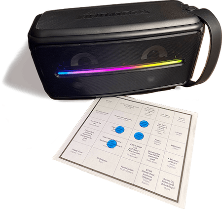 Musingo music bingo β speaker and bingo card