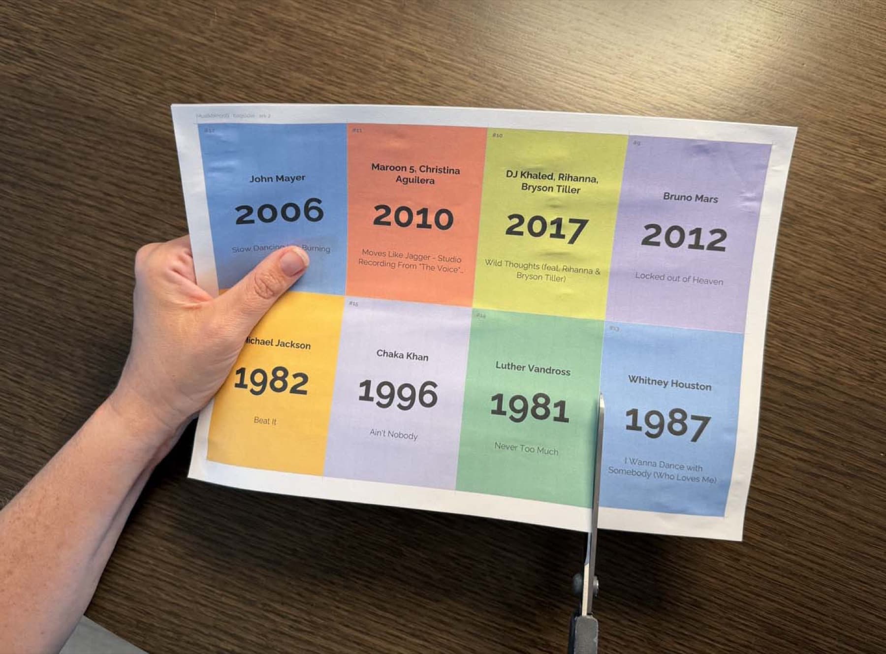 Cut out the cards